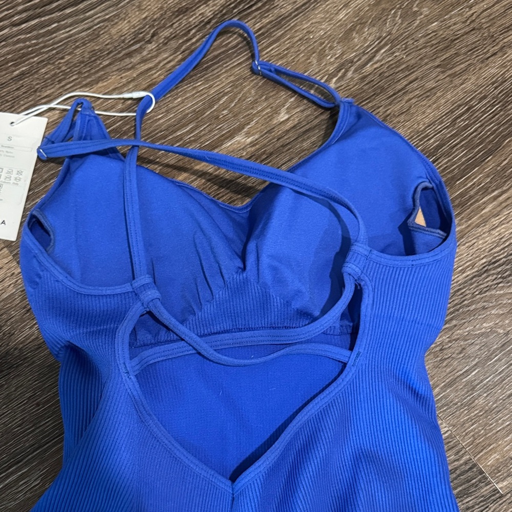 NEW Halara Women’s Blue One Piece Romper - Picture 4 of 4